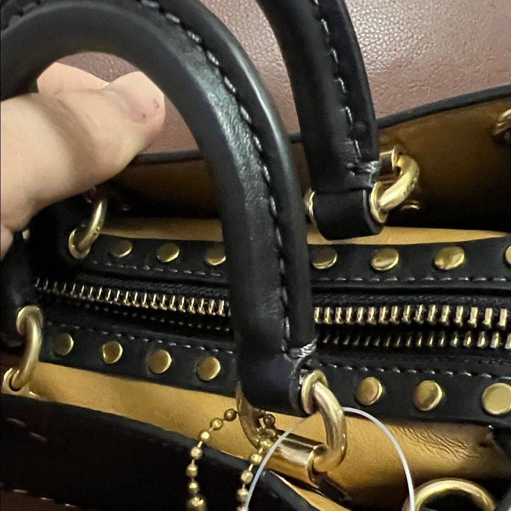 Coach Black Studded Women's Mini Bag - Picture 7 of 12